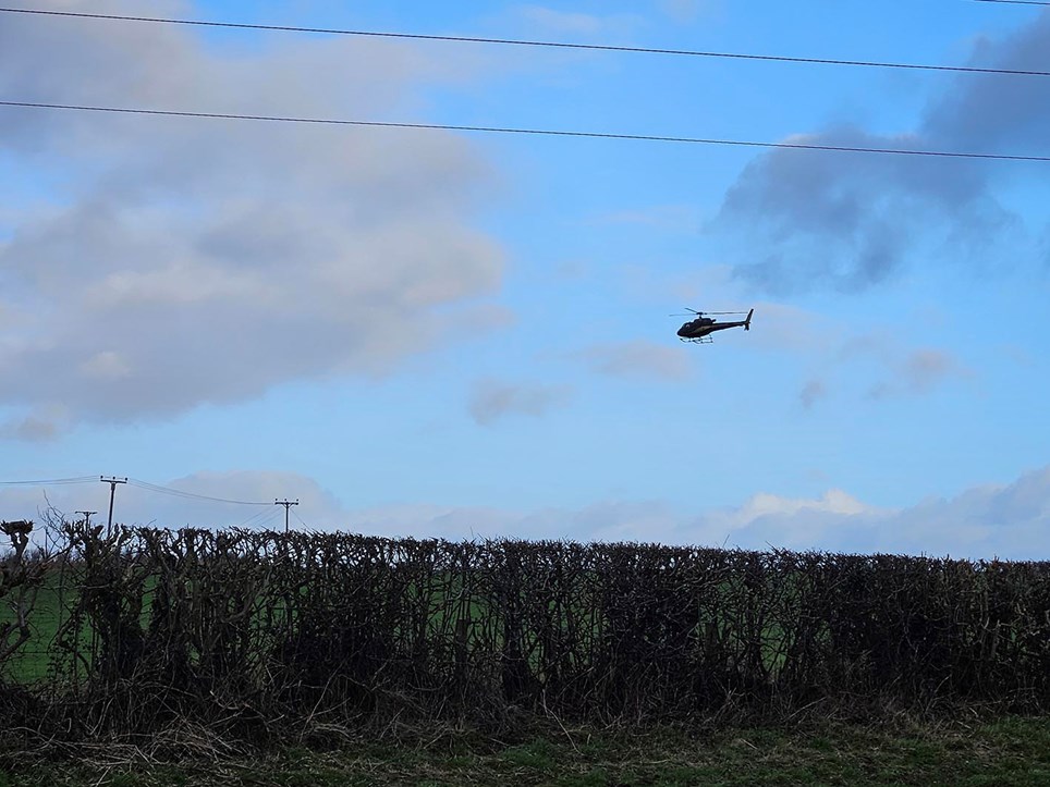 Helicopter patrol nr Wigton small
