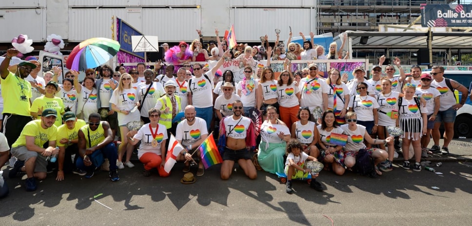 The Hackney contingent at Pride in London 2018