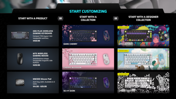 CORSAIR Custom Lab Drops Stunning Artist-Designed Peripherals with Their Artist Series Collection Corsair, Keyboard, mouse, mouse pad 1