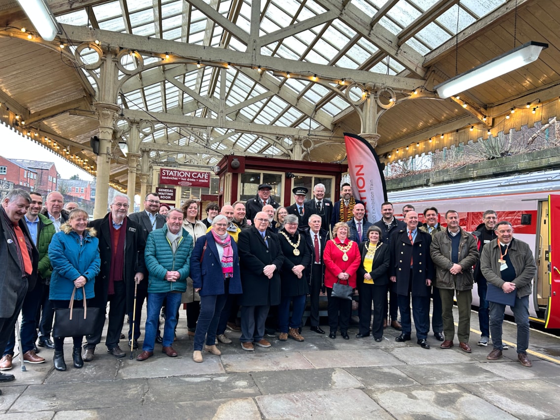 Network Rail and East Lancashire Railway community as the Inspiration Train visits the station