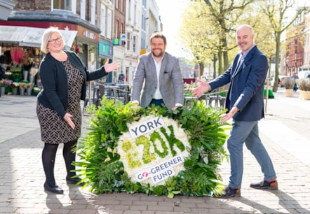 John Godfrey, marketing manager of First York flanked by Carolyn Frank and Andrew Raby, York & North Yorkshire Growth Hub Manager 3