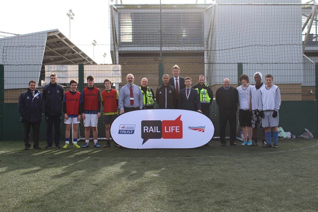 Shrewsbury Town FC and Network Rail keeping kids on the right track: School children were given potentially life-saving lessons at the grounds of Shrewsbury Town FC as they learned about rail safety and the dangers of trespassing on tracks.
