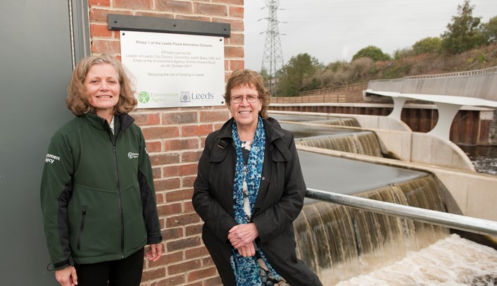 £50million flood defence scheme opens in Leeds: knostropweirplaque.jpg