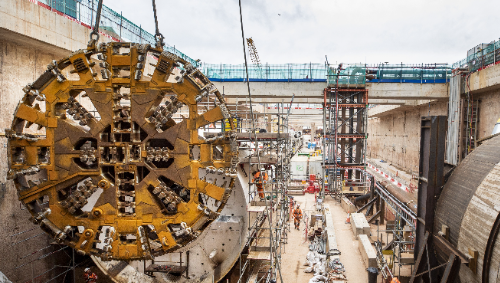 Assembly of 2nd Bromford Tunnel TBM
