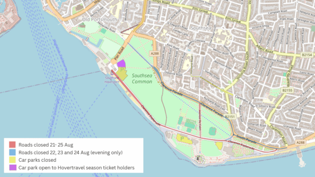 Aug Bank Holiday road closures 
