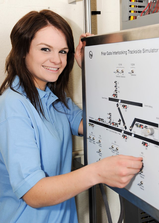 RAIL APPRENTICES GET ON TRACK TO WORK IN SOUTH WEST: Emma Taylor