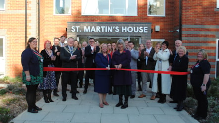 St Martin's House ribbon cutting 04