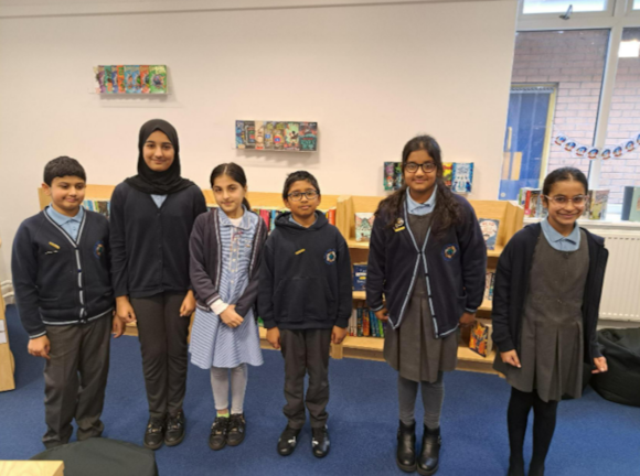 Pupils at Deepdale Community Primary School in Preston taking part in this year's Fantastic Book Awards