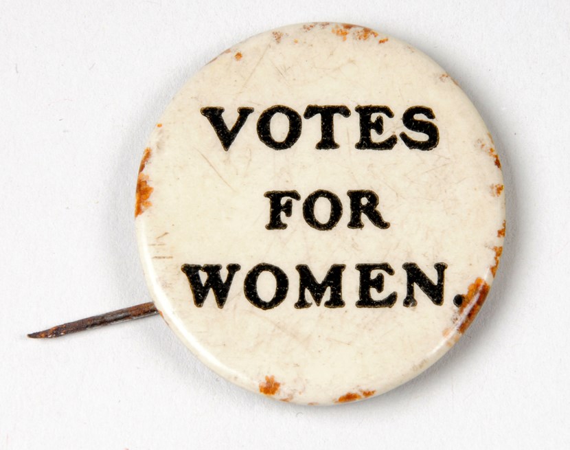 Object of the week- Suffragette badge: suffragettebadge2.jpg