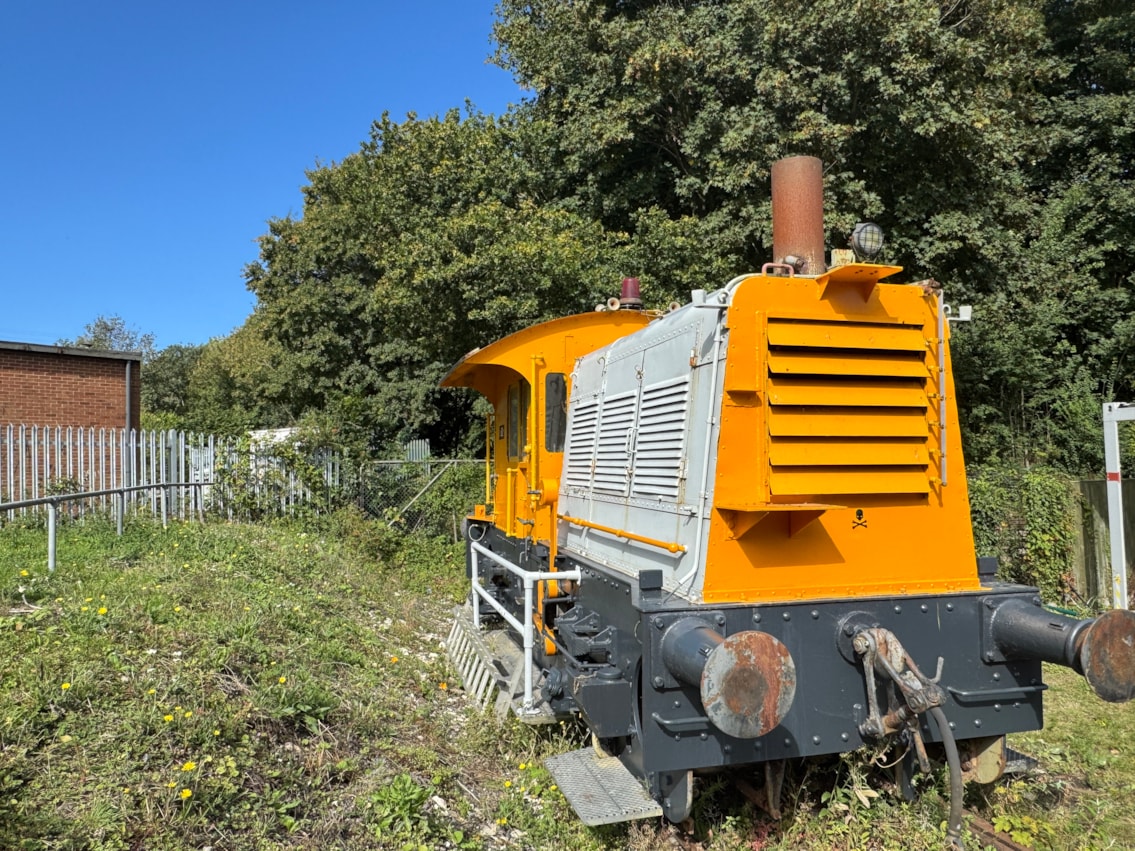 A locomotive at the East Kent Railway