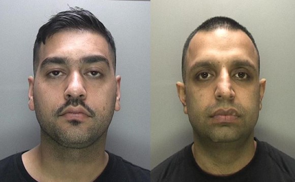 Peaky Blunders – Birmingham crime gang busted after using chicken as cover for drug smuggling racket: Wasim Hussain (L) Nazrat Hussain (R)