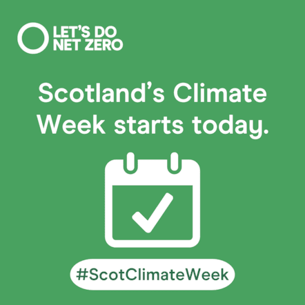 Social Asset - Climate Week starts today static - 1080x1080 - Scotlands Climate Week 2024