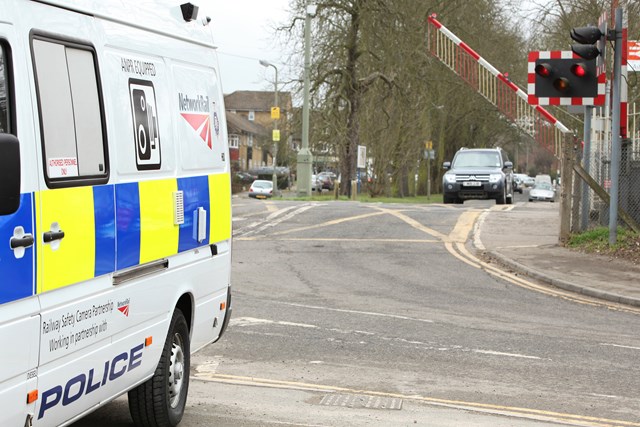 Level crossing awareness day after Insch barrier strike: Level Crossing Mobile Camera Vehicle_2