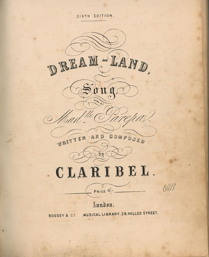 Claribel - Dream Land c.1853