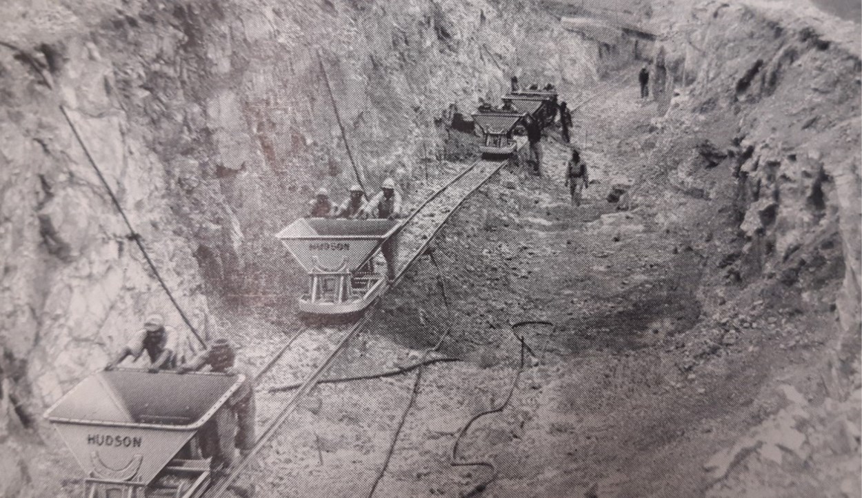 Leeds Industrial Museum: Leeds firm Hudson's Rugga wagons in use in a quarry