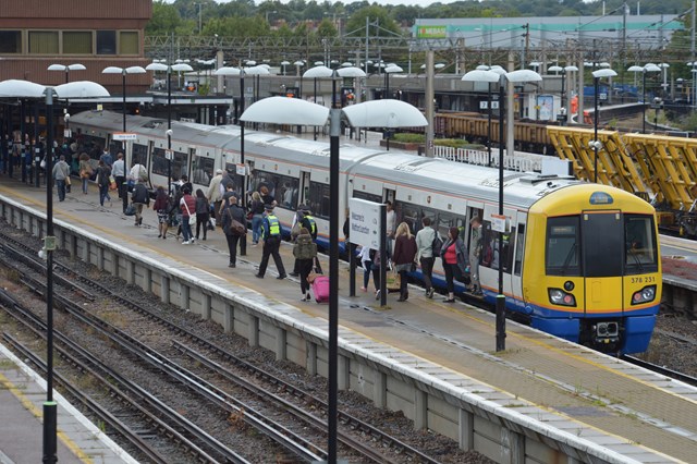 Work at Watford  - August 2014: London Overground services continued to operate while the work was carried out at Watford