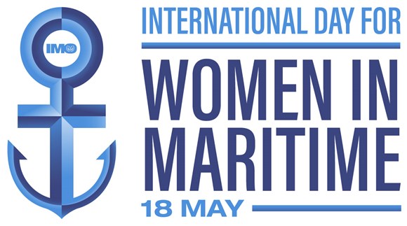 The first International Day for Women in Maritime focuses on the theme "Training-Visibility-Recognition: Supporting a barrier-free working environment”.: IMO InternationalDayForWomenInMaritime Logo EN lo-res