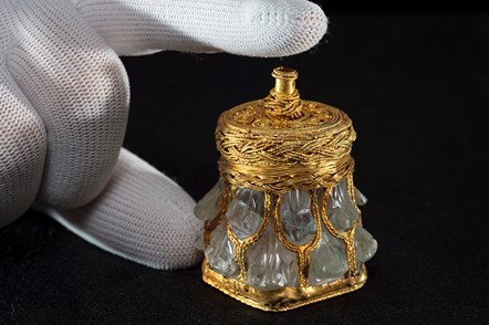Rock Crystal Jar from the Galloway Hoard, credit Neil Hanna