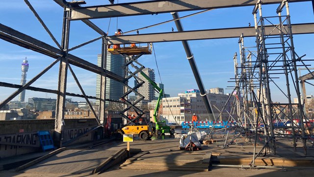 Major Easter rail upgrades complete between London and Scotland: Removal of old train shed at Euston station Easter 2023