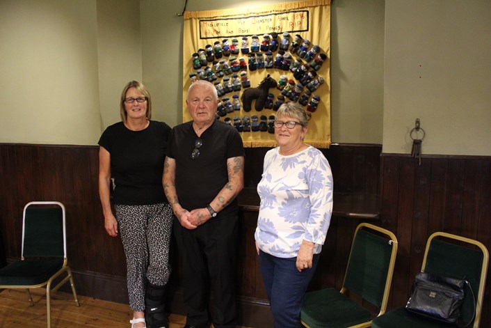 Eye of the Miner: L-R Julie Dudley, Dennis Best and Janet Silver who have helped put the exhibition together.