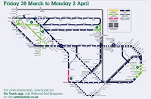 Easter 2018 engineering work map