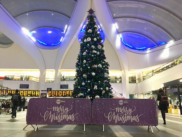 Birmingham New Street to host Christmas Eve dinner for 200 homeless people: Birmingham New Street during Christmas 2018