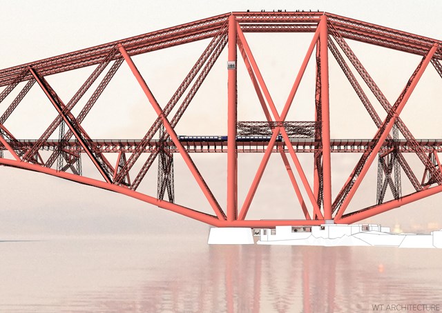 Forth Bridge Experience - North Queensferry centre east side