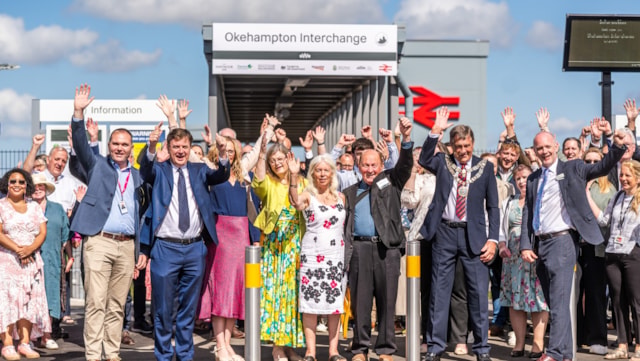 Landmark day for West Devon as Okehampton Interchange station officially opens: JB KF Okehampton-Station31072026-122