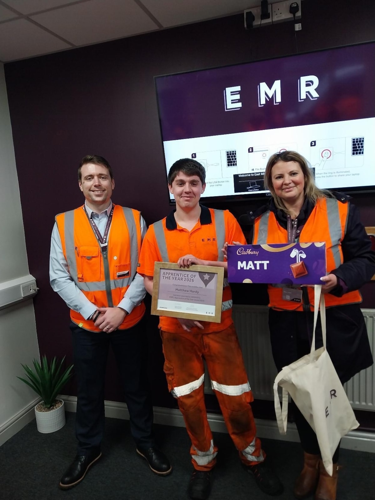 Apprentice of the year Matt 