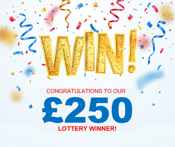 Winsby Community Lottery celebrates a £250 win!: £250-winner