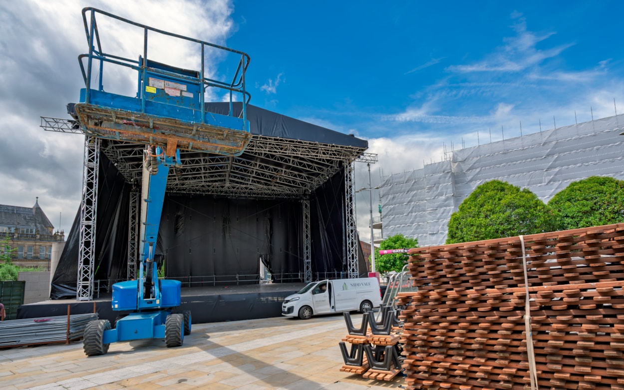Summer Series stage: A spectacular outdoor stage has appeared on Millennium Square as the city prepares for the showstopping Summer Series to return this week.

The square is once again preparing to host a programme of standout live music concerts throughout the summer from June 26 until July 11 2026.