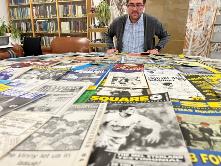 Voice of the Fans zines: Librarian Antony Ramm looks over the collection. The show will include copies of the popular Leeds United fanzine The Square Ball, featuring Elland Road idols including Gordon Strachan and Lucas Radebe, Marching Altogether, founded by Leeds fans to campaign against racism and fascism in football and Bradford City’s City Gent – the longest running football zine in the country.

Exploring the huge and varied impact grassroots self-publishing has had on football fan culture, the exhibition, which is co-produced with British Library, will trace the birth of zines in the 1970s, right through to modern, multimedia content.