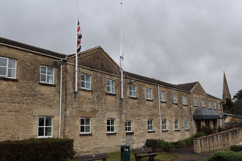 Flag at half mast