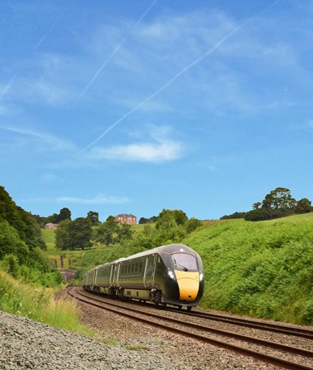 Intercity Express Train near tunnel