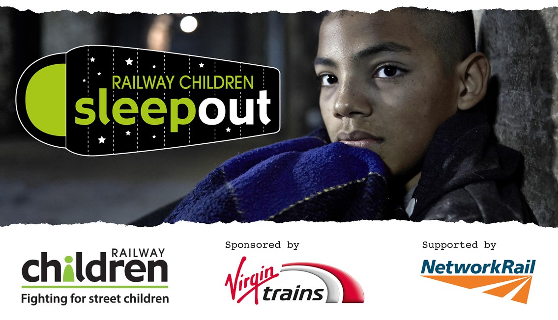Nationwide sleepout to raise plight of thousands of runaway children: Railway Children Sleepout Logo header