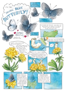 Comic book sample - small blue: Comic book sample - small blue