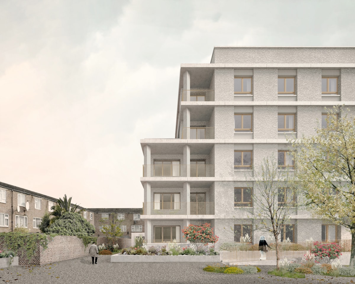 Blackwell Close courtyard from the east (credit Al-Jawad Pike)