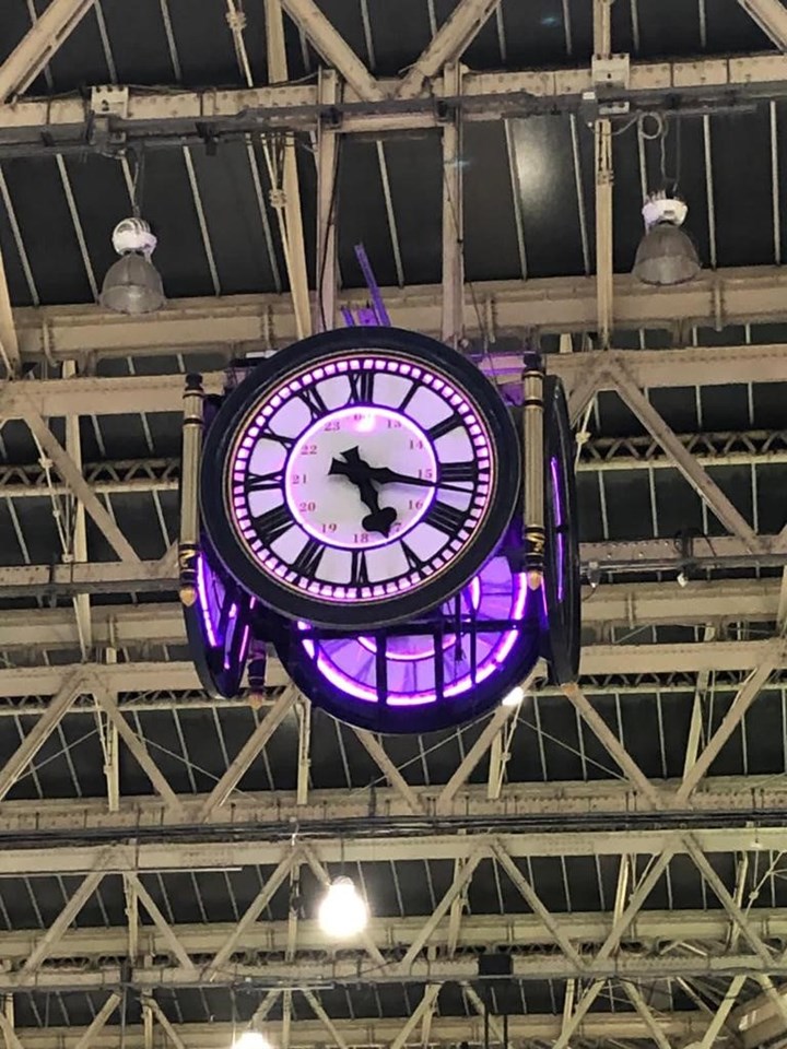 PurpleLightUp Clock Waterloo