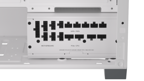 CORSAIR RMx SHIFT blanca, nueva PSU con conexiones laterales