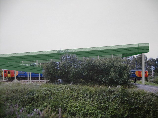 Bayles & Wylies level crossing update from Network Rail: Artists impression of footbridge at Bayles & Wylies