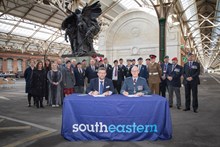 Signing the Armed Forces Covenant - Dover Western Docks station