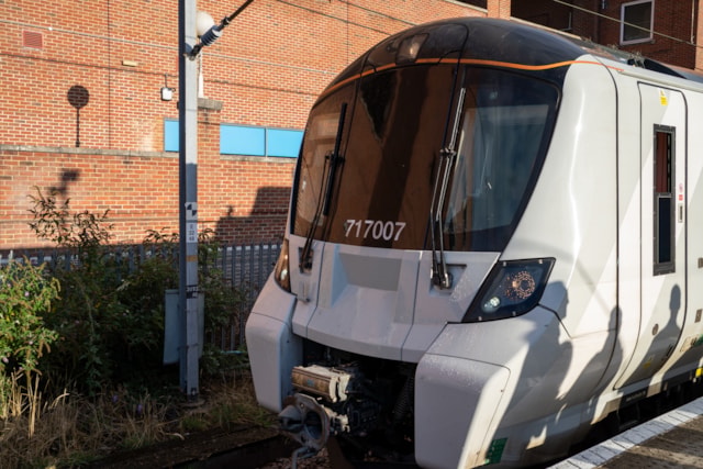 Front of first ETCS train 717 007: Front of first ETCS train 717 007