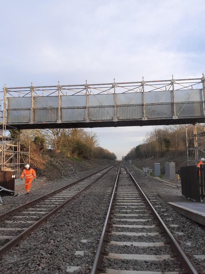 A new footbridge has opened in Tackley