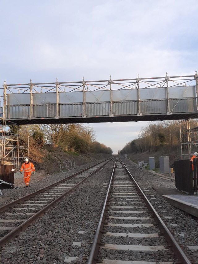 A new footbridge has opened in Tackley