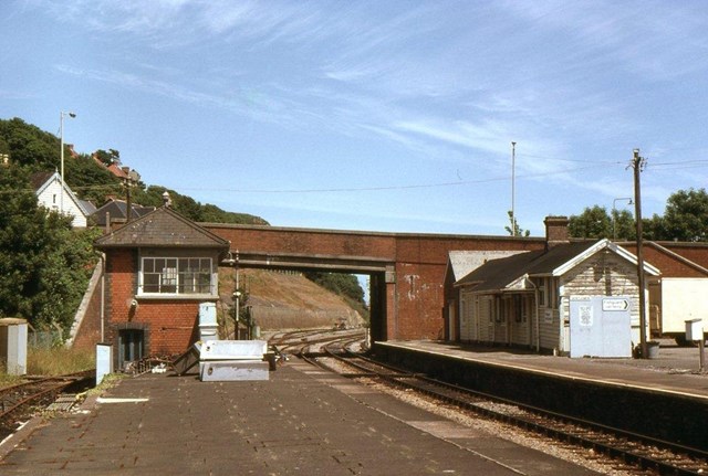 Fishguard and Goodwick station in 1983: Joint scheme by Pembrokeshire County Council, SWWITCH, Welsh Government, Network Rail and Arriva Trains Wales to bring old Fishguard and Goodwick station back to use.