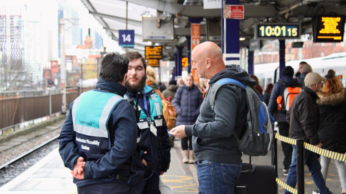 New team tasked to tackle crowding on Piccadilly platforms 13 and 14: One team Piccadilly platform 14 16x9