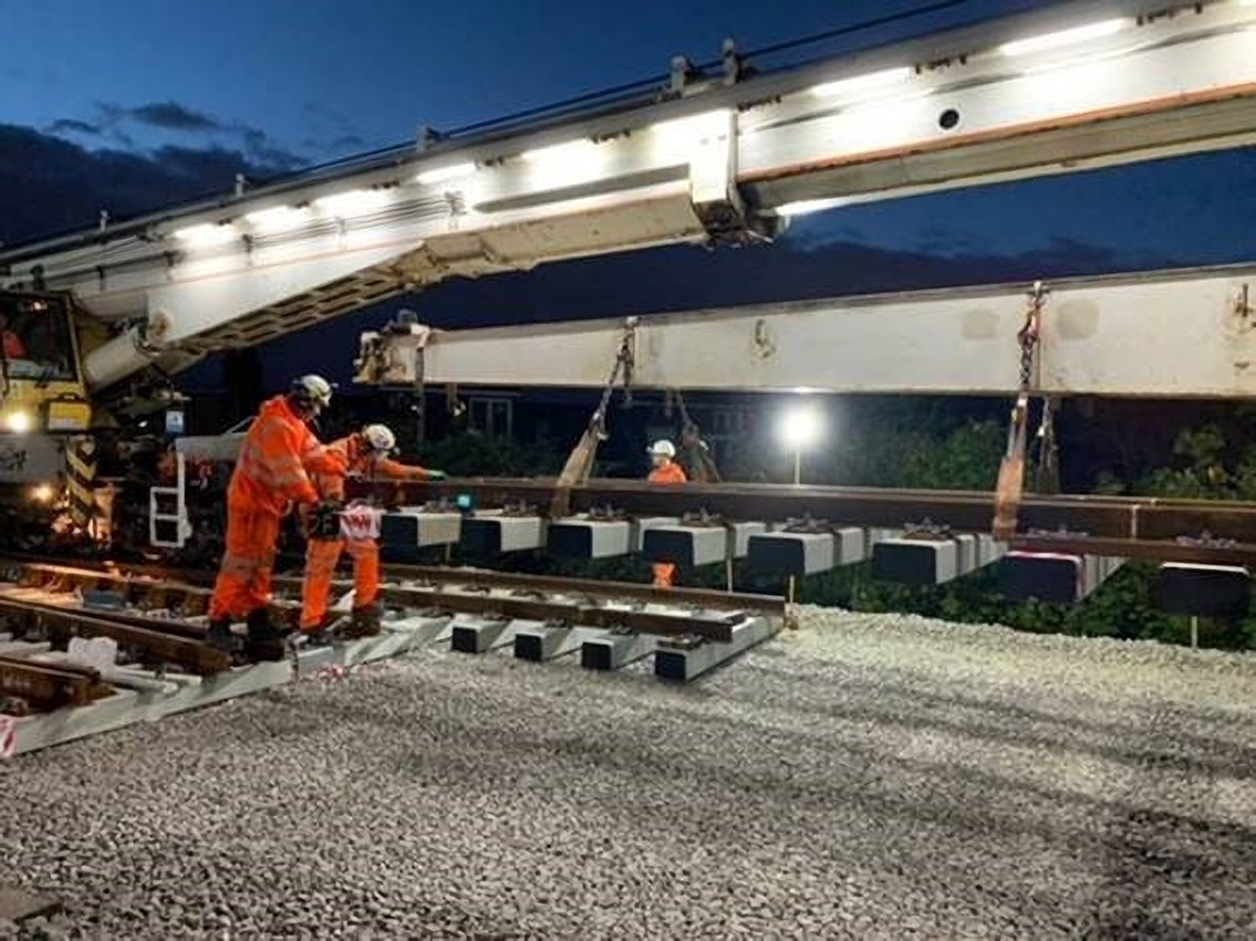 Bumper May and June for south London track and signalling upgrades: Track renewal at Balham
