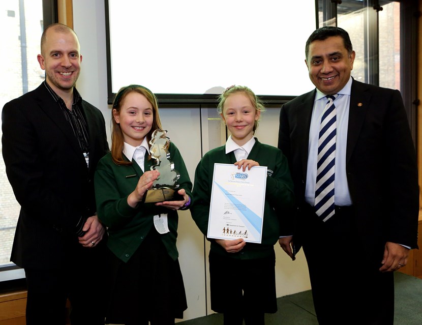 Rawdon Littlemoor is national travel to school champion: rawdonlittlemoormodeshiftstars.jpg