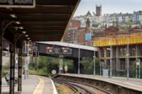 FIVE WEEKS TO GO: Passengers are asked to plan ahead and check before they travel this half-term as the railway closes between Tunbridge Wells, Hastings and Bexhill for essential improvement work: Hastings Station