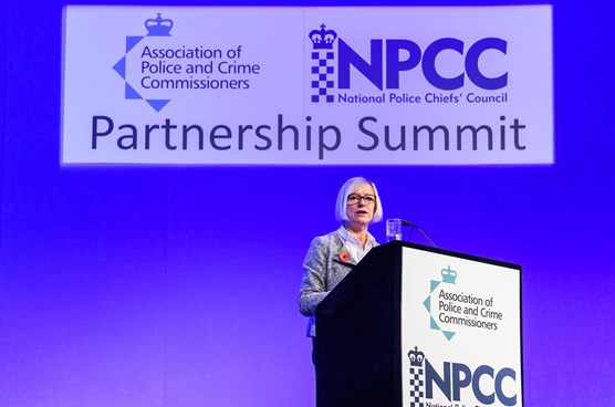 NPCC Chair Sara Thornton Speech APCC and NPCC Summit 2018: SH.Police.31.10.2018.019
